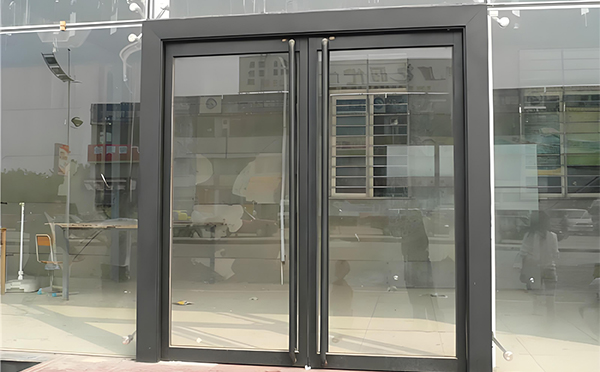 汉台玻璃地弹门