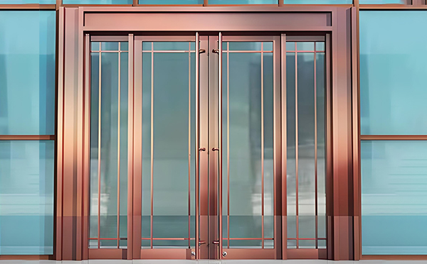 汉台玻璃地弹门